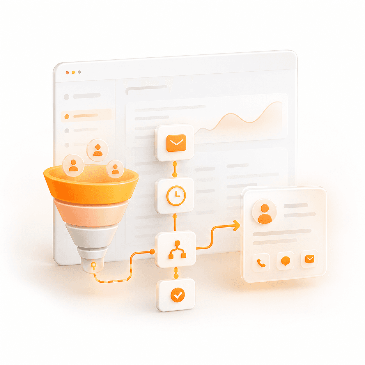 Captura de leads e automações do Nexus Sites