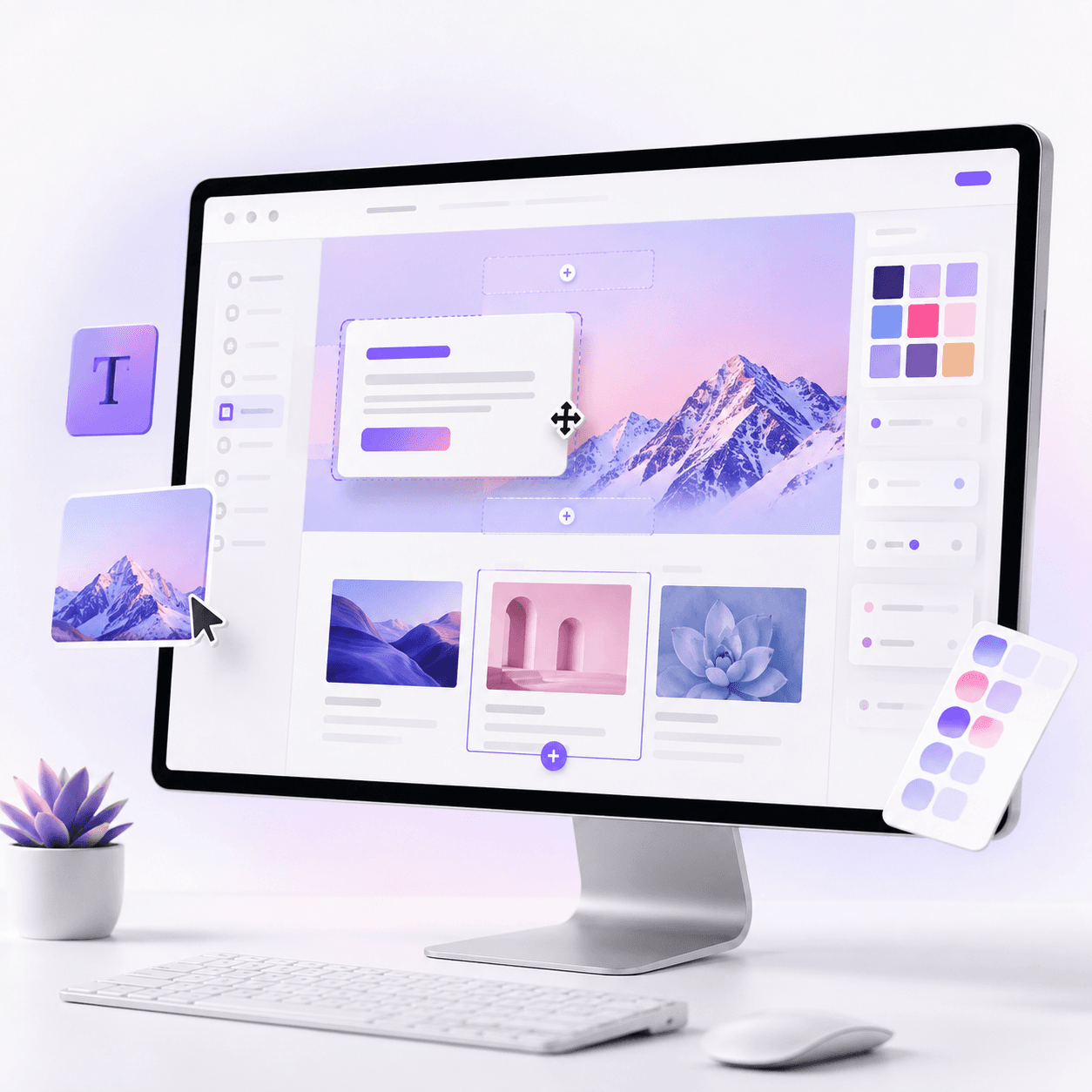 Editor visual do Nexus Sites